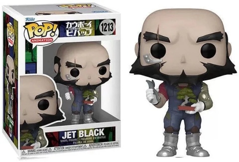 Figurka kolekcjonerska Funko POP Jet Black z Cowboy Bebop w pudełku
