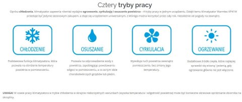 Klimatyzator przenośny WARMTEC Morso+ KP40W 4 kW