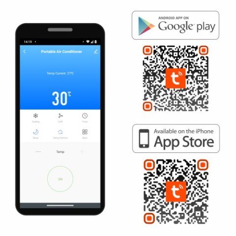 Klimatyzator przenośny WARMTEC Morso+ KP40W 4 kW