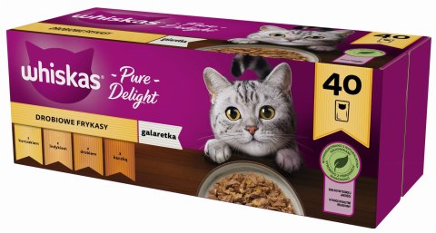 WHISKAS Pure Delight Drobiowe Frykasy Karma w Galaretce 40x85g