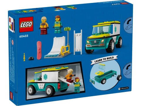 60403 - LEGO City - Karetka i snowboardzista