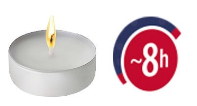 AURA Świece Lights Maxi Premium 8h 12 szt. pf35-12s