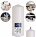 AURA Świeca Walec Biała 48h sw60/150-090