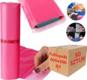 Foliopaki Kurierskie Różowe B3 400x500mm - 50 szt.