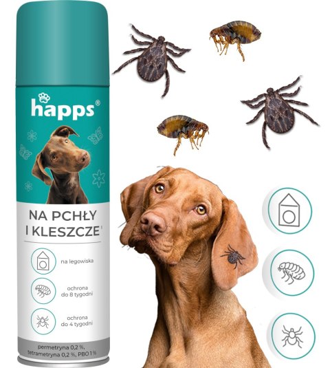 HAPPS - na pchły i kleszcze 250ml