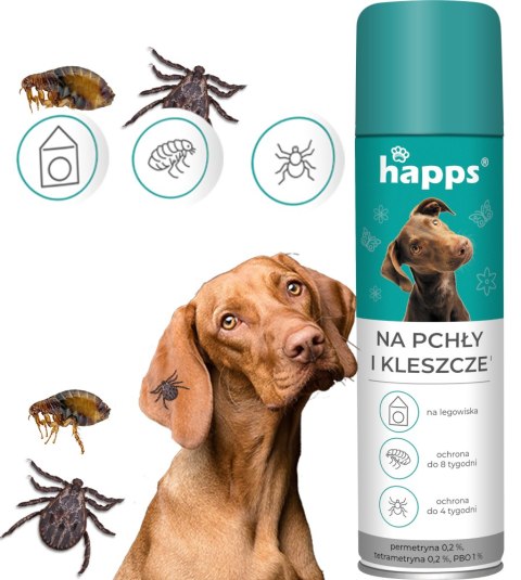 HAPPS - na pchły i kleszcze 250ml