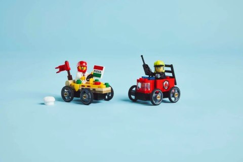 60458 - LEGO City - Zestaw wyścigówek: pizza kontra wóz strażacki