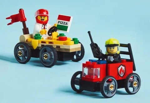 60458 - LEGO City - Zestaw wyścigówek: pizza kontra wóz strażacki