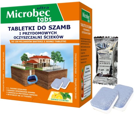 BROS - Microbec ULTRA - tabletka do szamb - 16 szt.