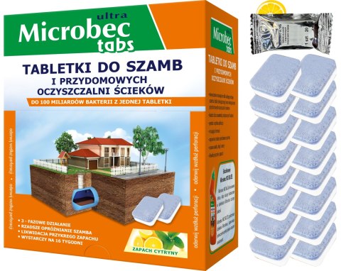 BROS - Microbec ULTRA - tabletka do szamb - 16 szt.