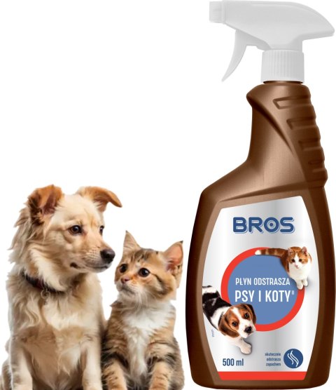 BROS - płyn odstrasza psy i koty 500ml