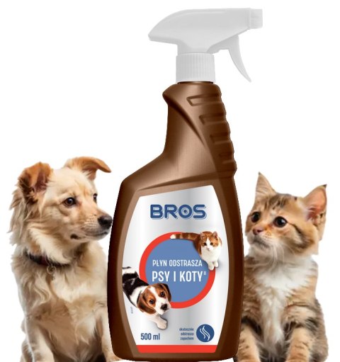 BROS - płyn odstrasza psy i koty 500ml