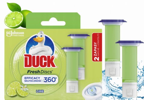 Duck Fresh Discs Lime - Żelowy Krążek Do Toalety 72ml (2 x 36ml)