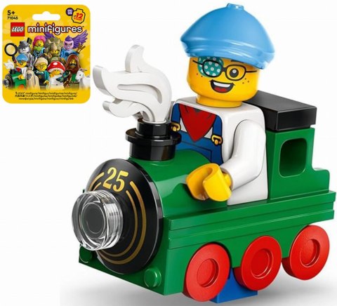 71045 - LEGO Minifigures - MAŁY MIŁOŚNIK POCIĄGÓW col25-10 / Seria 25
