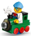71045 - LEGO Minifigures - MAŁY MIŁOŚNIK POCIĄGÓW col25-10 / Seria 25