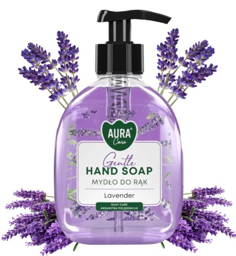 AURA Care Mydło Do Rąk Delikatne Lawenda 300 ml Z Dozownikiem AHS-001-002