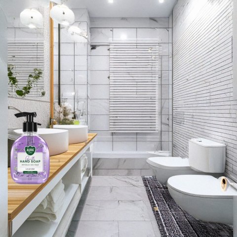 AURA Care Mydło Do Rąk Delikatne Lawenda 300 ml Z Dozownikiem AHS-001-002