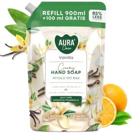 AURA Care Mydło Do Rąk Kremowe Wanilia 1000 ml Uzupełniające AHS-002-003