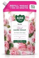 AURA Care Mydło Do Rąk Nawilżające Róża 1000 ml Uzupełniające AHS-002-001