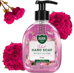 AURA Care Mydło Do Rąk Nawilżające Róża 300 ml Z Dozownikiem AHS-001-001