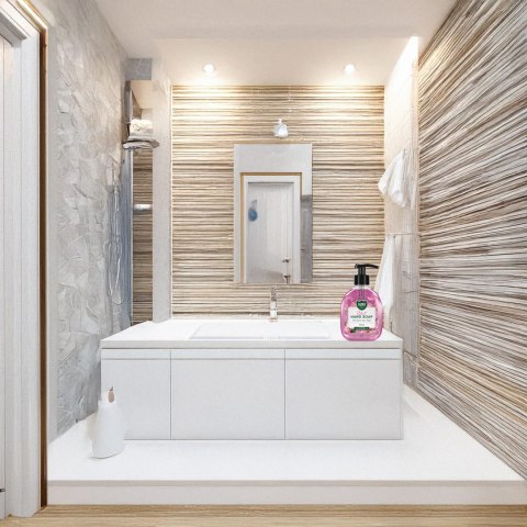 AURA Care Mydło Do Rąk Nawilżające Róża 300 ml Z Dozownikiem AHS-001-001