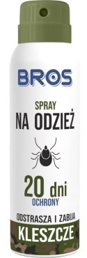 BROS - spray na odzież - odstrasza i zabija kleszcze 90ml