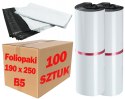 Foliopaki Kurierskie Białe B5 190x250mm - 100 szt.