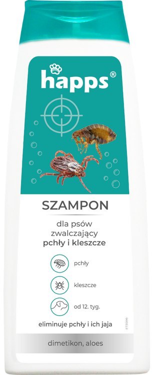 HAPPS - szampon dla psów na pchły i kleszcze 250ml