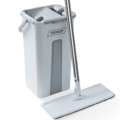 TENZI MOP Płaski Z Wyciskaczem - Mop Z Wiadrem Dwukomorowym