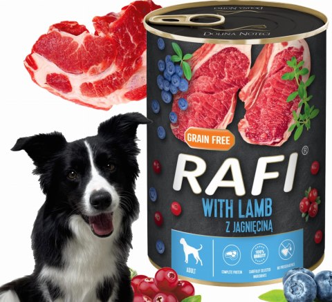 Zestaw 24x400g Karma Mokra Dla Psów RAFI MIX Smaków (Jagnięcina, Wołowina)