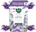 Zestaw 3x1000 ml AURA Care Mydło Do Rąk Uzupełniające Lawenda Róża Wanilia