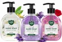 Zestaw 3x300 ml AURA Care Mydło Do Rąk Z Dozownikiem Lawenda Róża Wanilia
