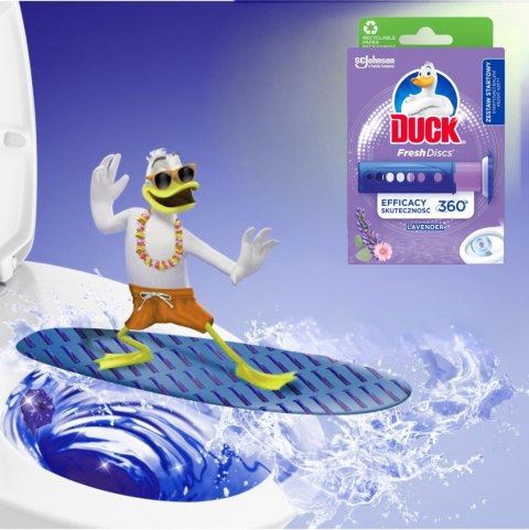 Duck Fresh Discs Lavender - Żelowy Krążek Do Toalety 36ml + Aplikator