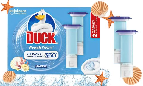 Duck Fresh Discs Marine - Żelowy Krążek Do Toalety 72ml (2 x 36ml)