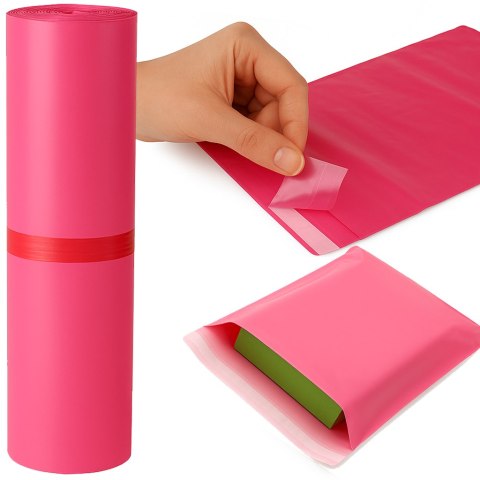 Foliopaki Kurierskie Różowe C3 350x450mm - 1000 szt.
