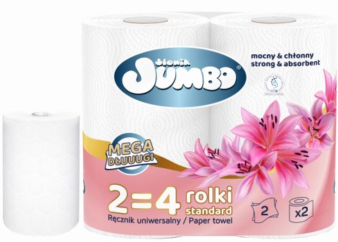 Ręcznik Papierowy 2R SŁONIK JUMBO MEGA DŁUUUGI BIAŁY 2W - 30 Rolek