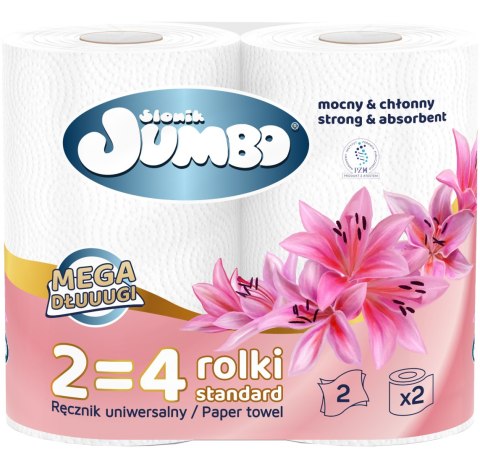 Ręcznik Papierowy 2R SŁONIK JUMBO MEGA DŁUUUGI BIAŁY 2W - 30 Rolek