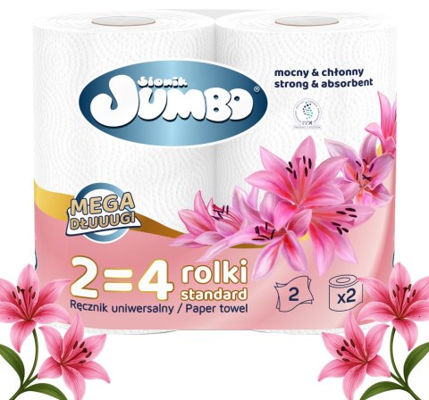 Ręcznik Papierowy 2R SŁONIK JUMBO MEGA DŁUUUGI BIAŁY 2W - 30 Rolek