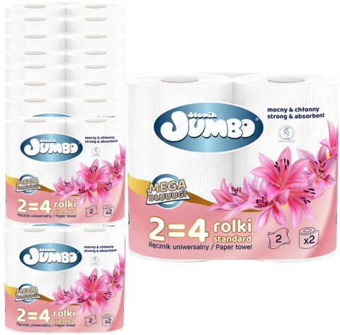 Ręcznik Papierowy 2R SŁONIK JUMBO MEGA DŁUUUGI BIAŁY 2W - 30 Rolek