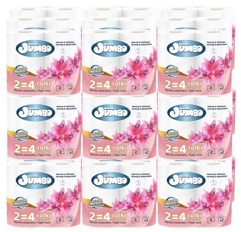 Ręcznik Papierowy 2R SŁONIK JUMBO MEGA DŁUUUGI BIAŁY 2W - 60 Rolek