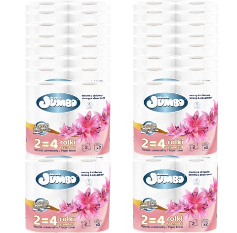 Ręcznik Papierowy 2R SŁONIK JUMBO MEGA DŁUUUGI BIAŁY 2W - 60 Rolek