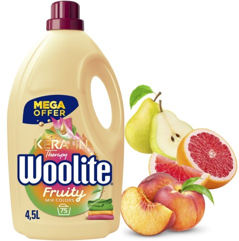 Woolite Fruity do Kolorów z Keratyną 4,5l/75 prań