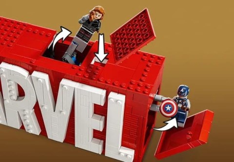 76313 - LEGO Super Heroes - Logo MARVEL z minifigurkami