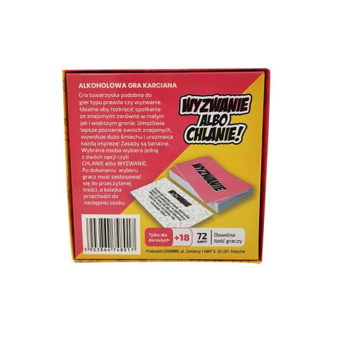 Gra Karciana Dla Dorosłych - WYZWANIE ALBO CHLANIE
