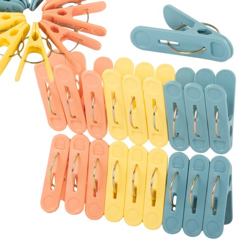 Klamerki Spinacze Do Prania Ubrań Bielizny 18 szt. - 27326