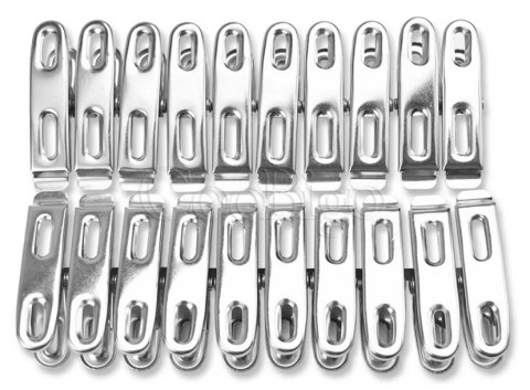 Klamerki Spinacze Do Prania Ubrań Bielizny Metalowe 20 szt. - 27327