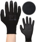 Rękawice Robocze MERCATOR Tech Black+Black PU - 1 Para (7 - S)
