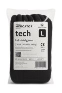 Rękawice Robocze MERCATOR Tech Black+Black PU - 12 Par (10 - XL)
