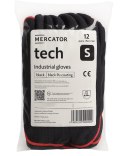 Rękawice Robocze MERCATOR Tech Black+Black PU - 12 Par (7 - S)