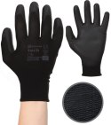Rękawice Robocze MERCATOR Tech Black+Black PU - 120 Par (10 - XL)